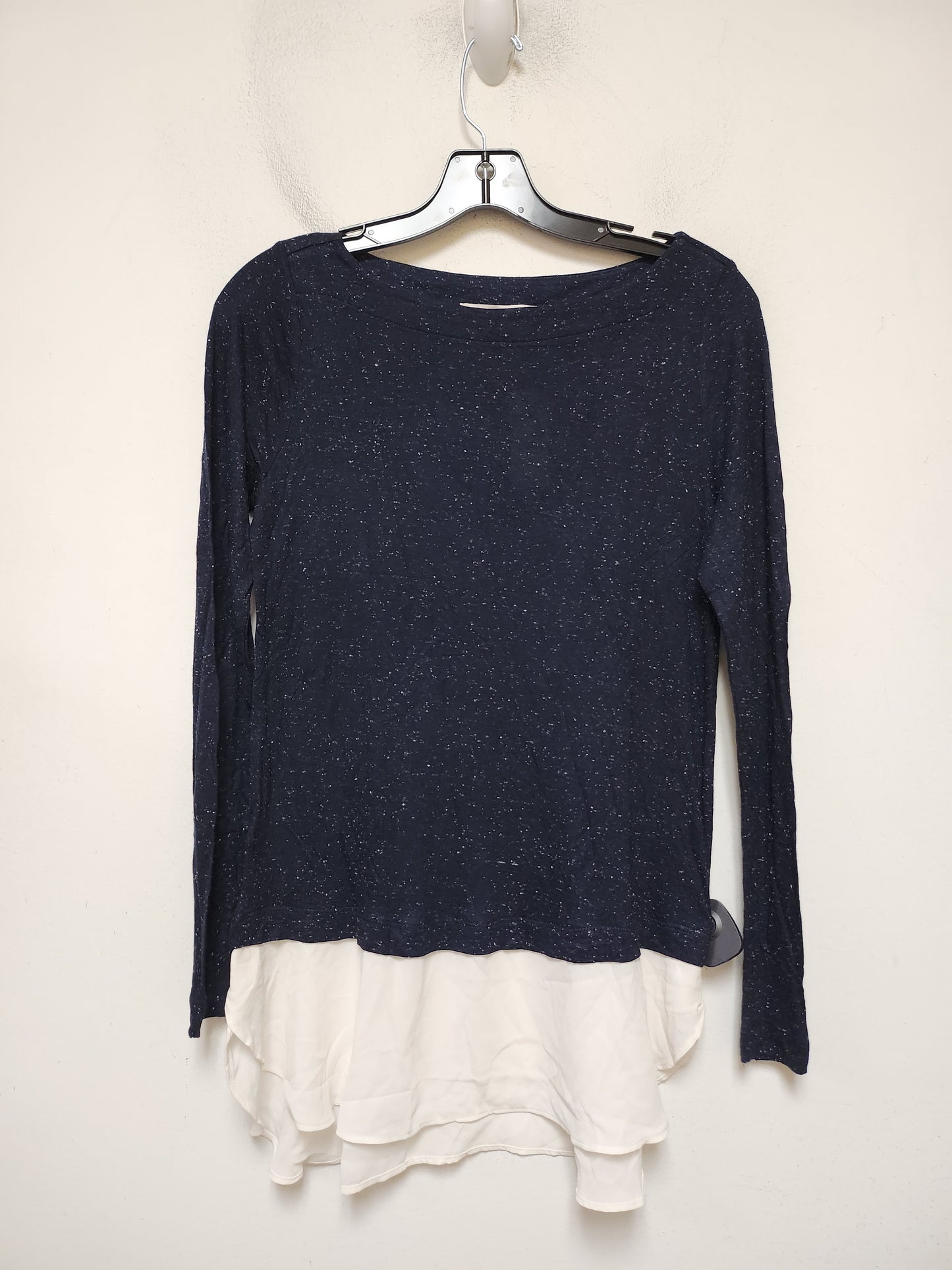 Top Long Sleeve By Loft In Navy, Size: Xs