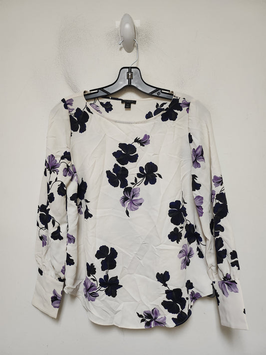 Top Long Sleeve By Ann Taylor In Floral Print, Size: Xsp