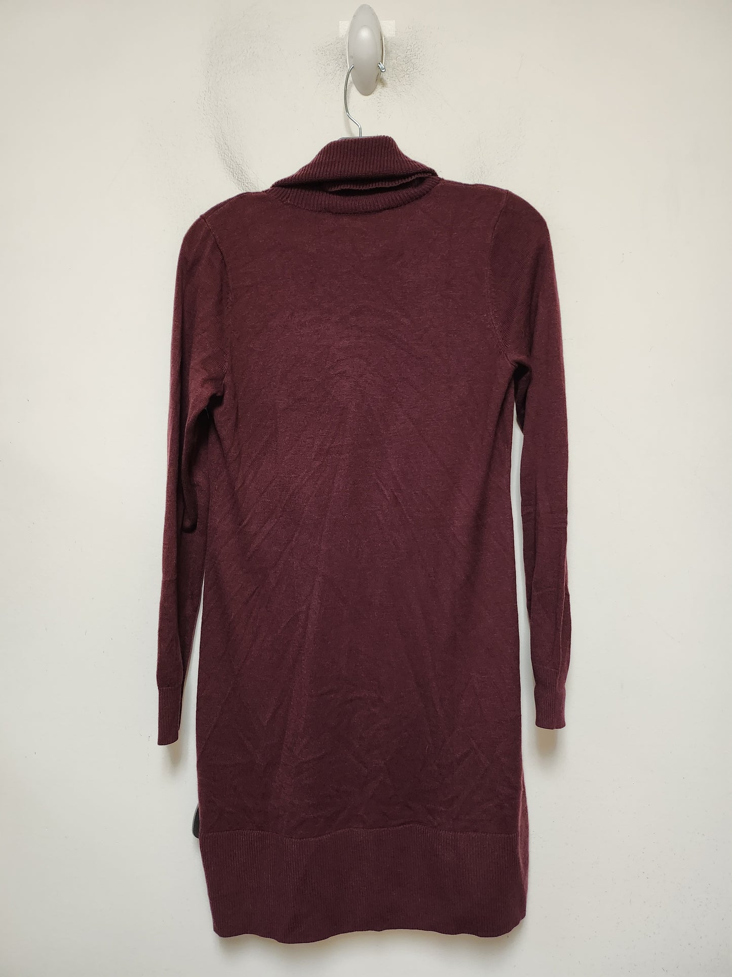 Dress Sweater By Loft In Maroon, Size: Xs