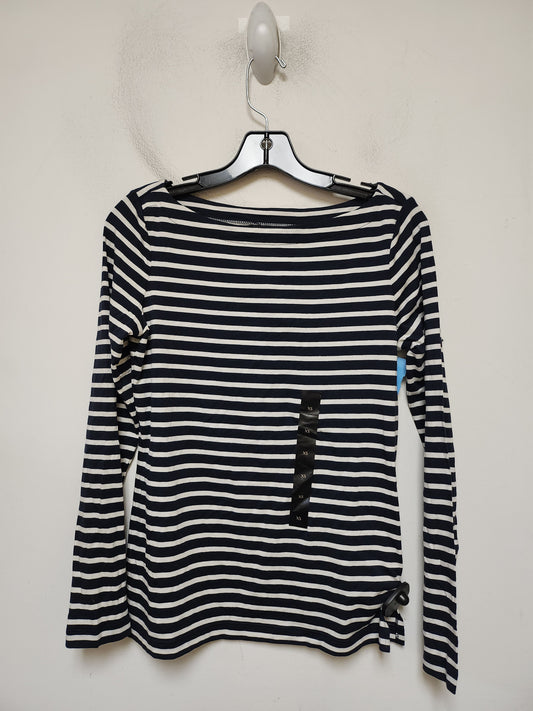 Top Long Sleeve By Banana Republic In Striped Pattern, Size: Xs