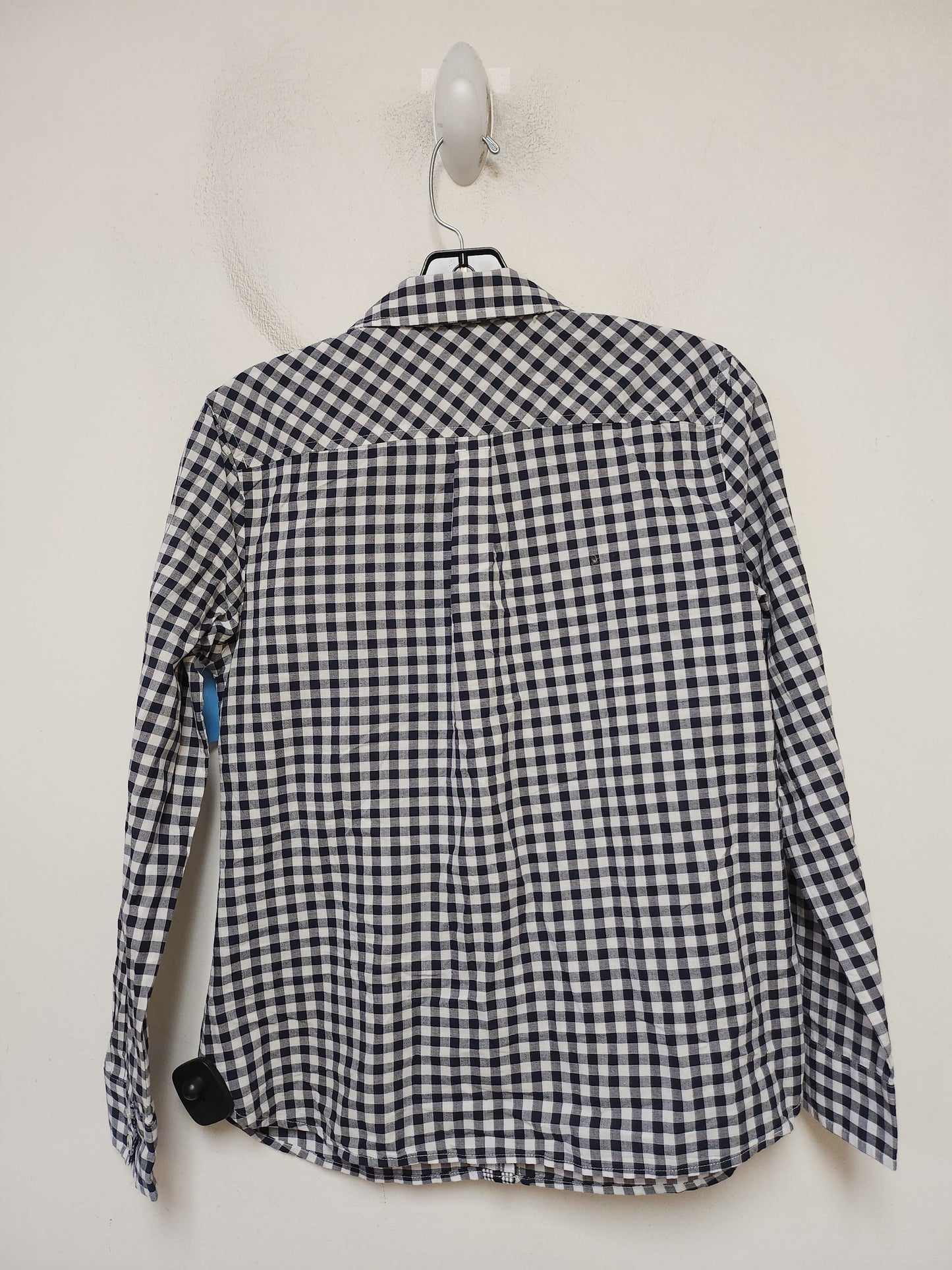 Top Long Sleeve By Talbots In Plaid Pattern, Size: Sp