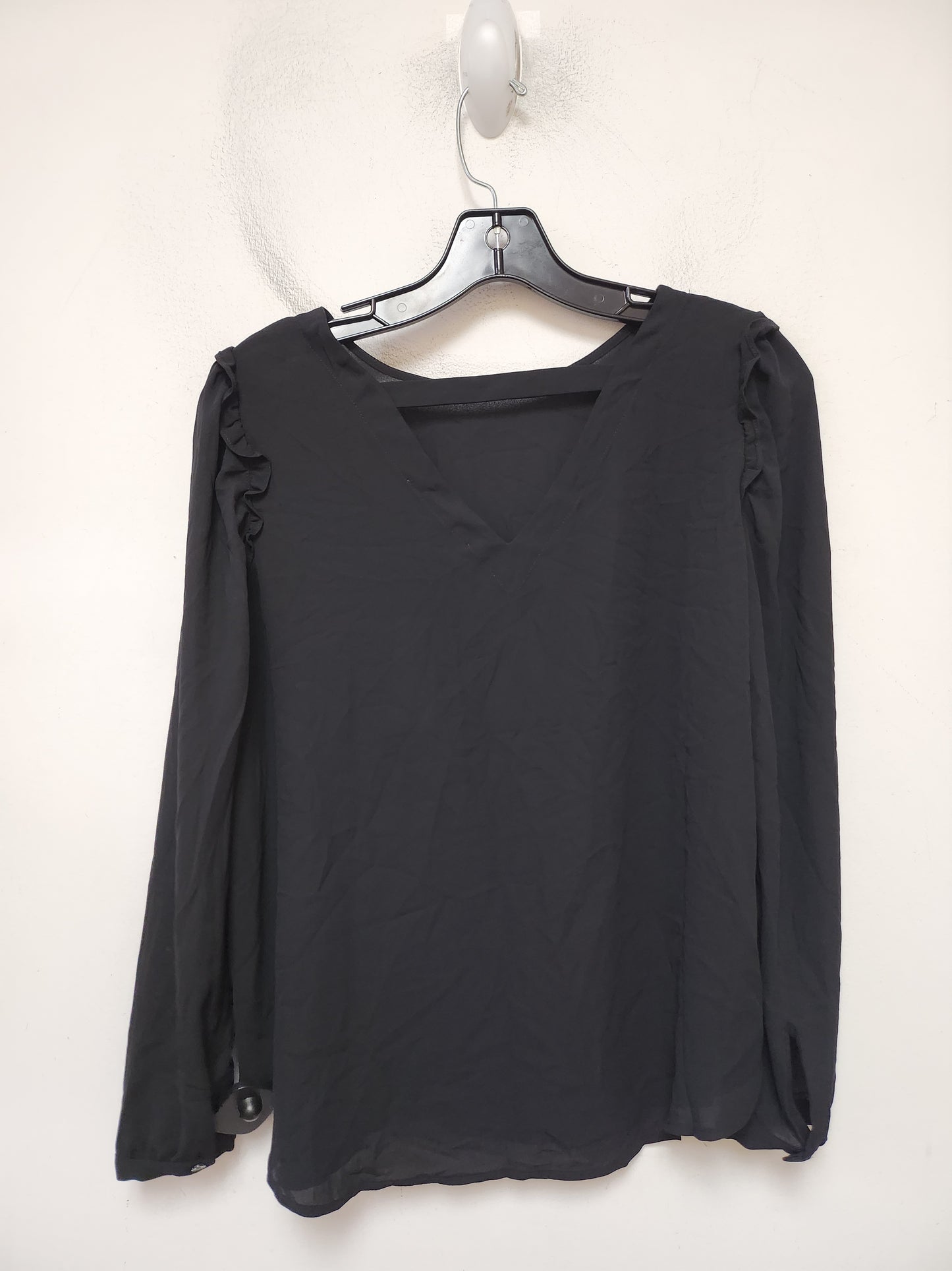 Top Long Sleeve By Loft In Black, Size: Sp