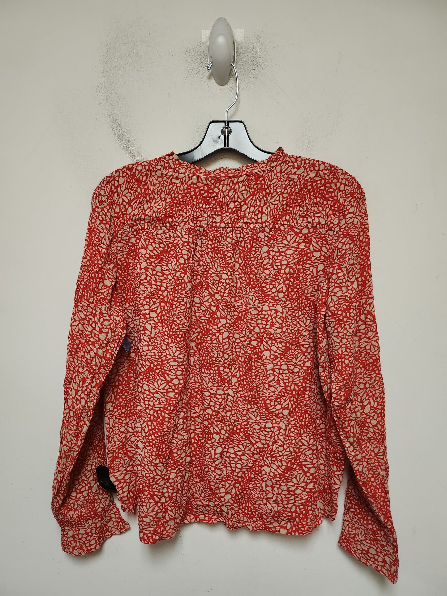 Top Long Sleeve By Loft In Red, Size: Xsp