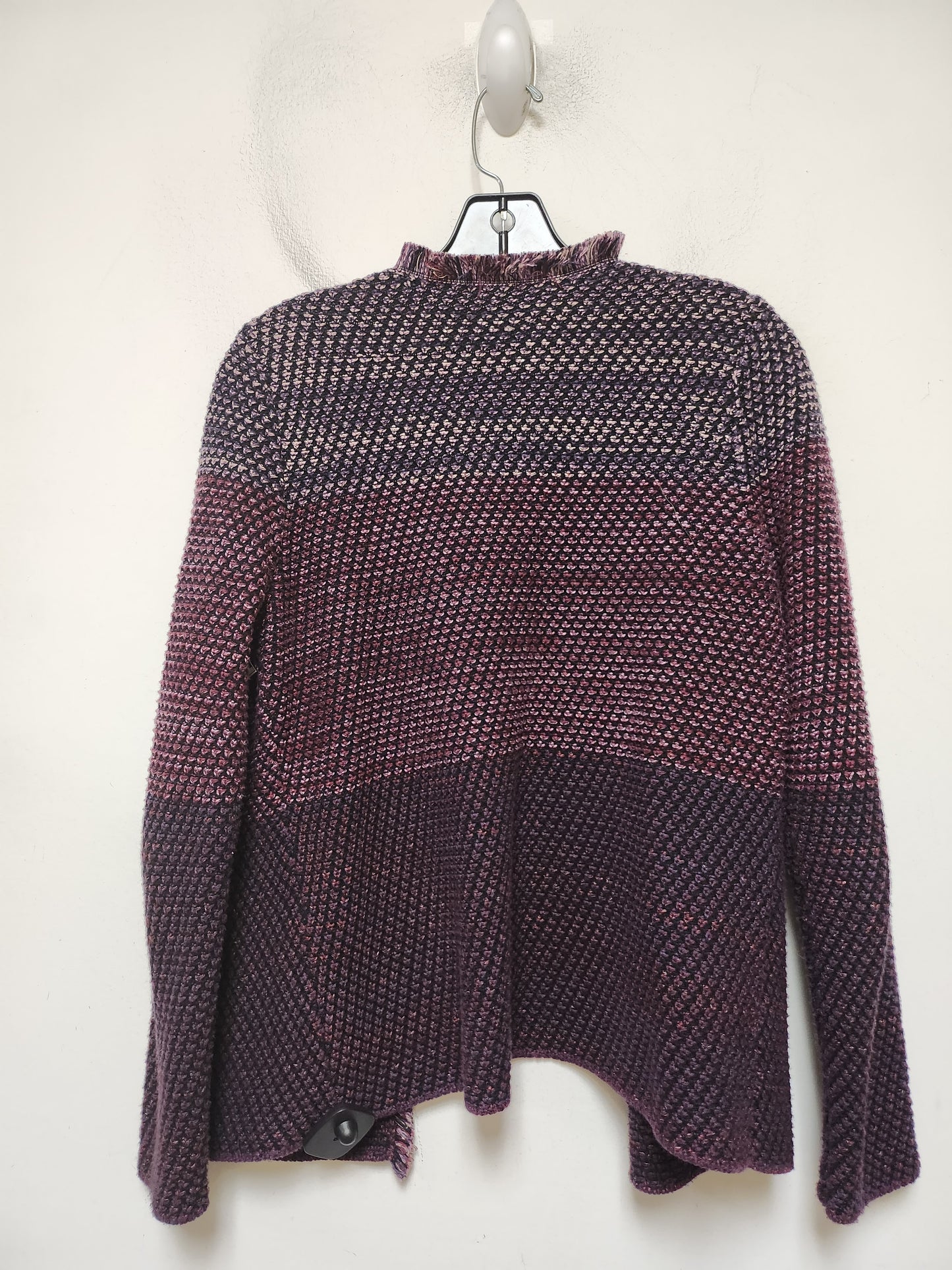 Sweater Cardigan By Chicos In Purple, Size: S