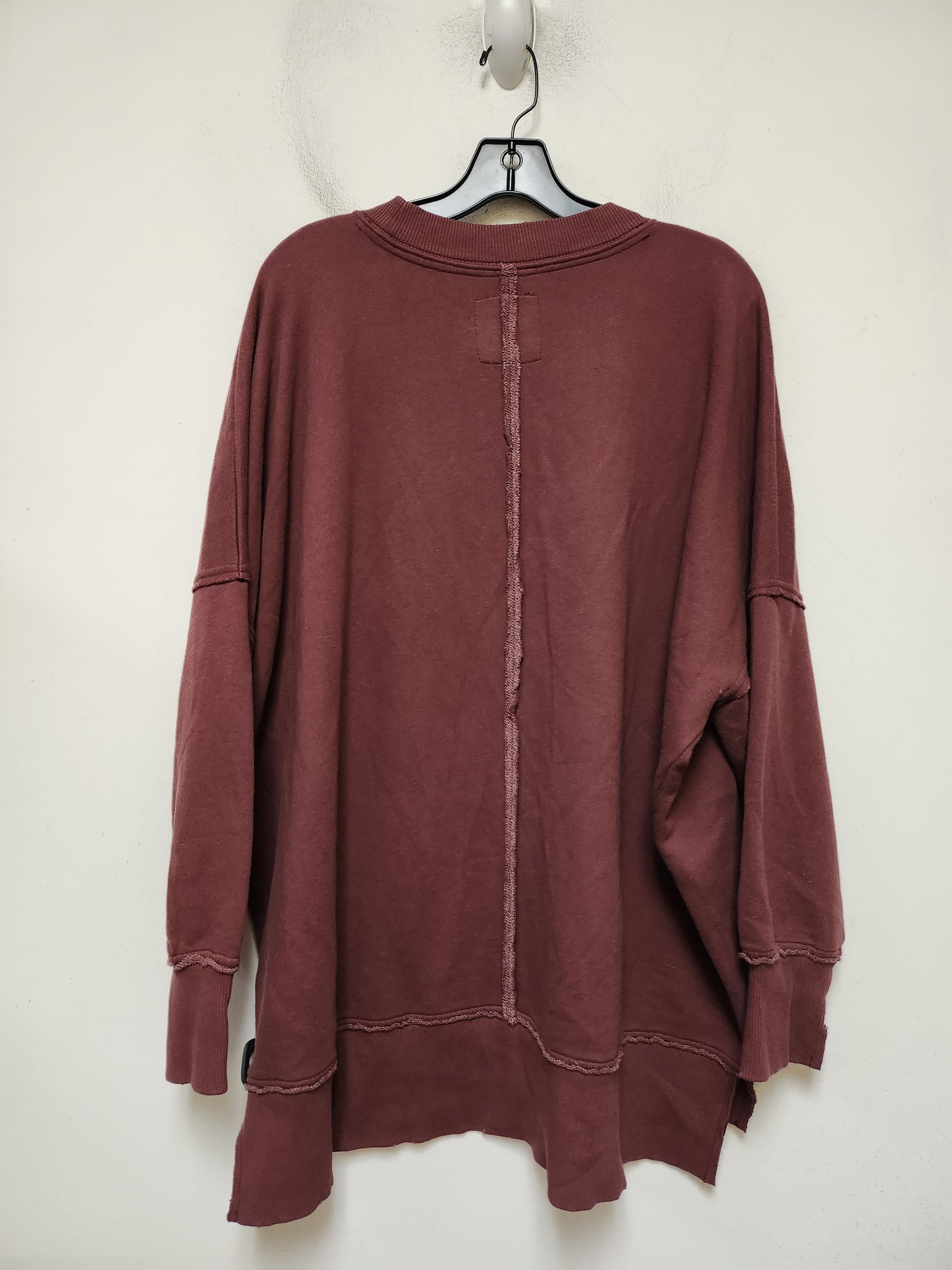 Sweatshirt Crewneck By Aerie In Maroon, Size: M