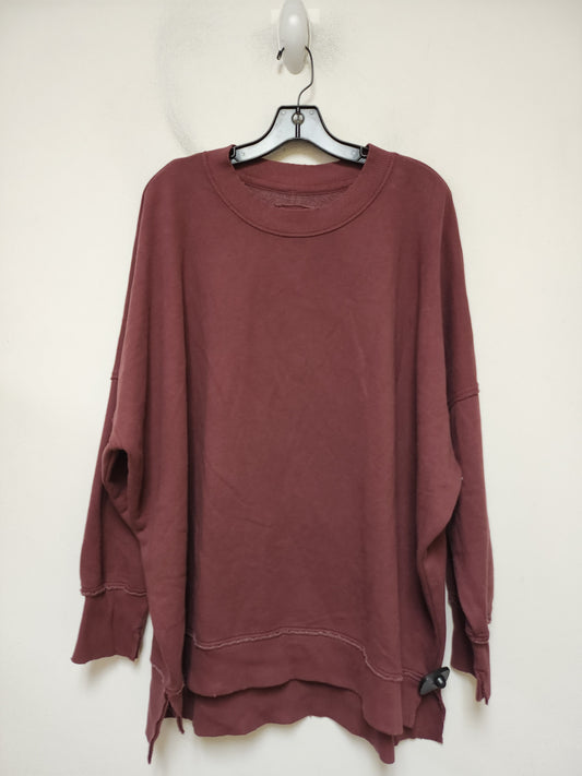 Sweatshirt Crewneck By Aerie In Maroon, Size: M