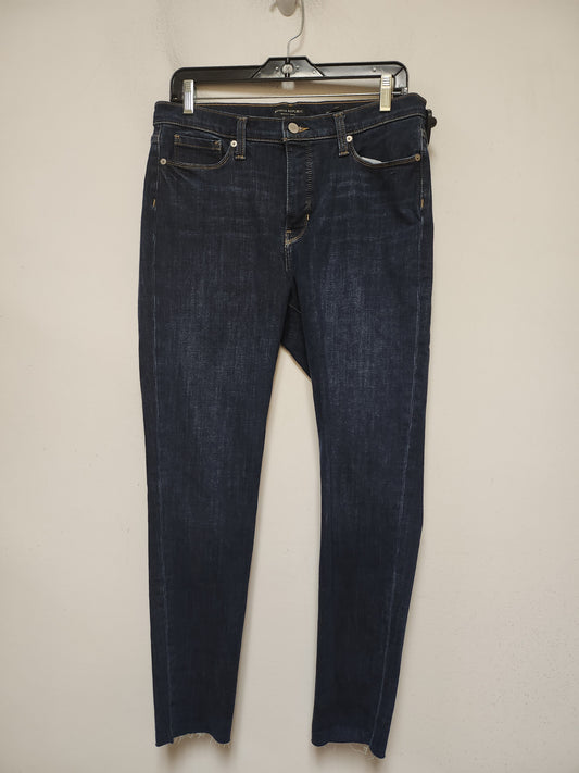 Jeans Skinny By Banana Republic In Blue Denim, Size: 8