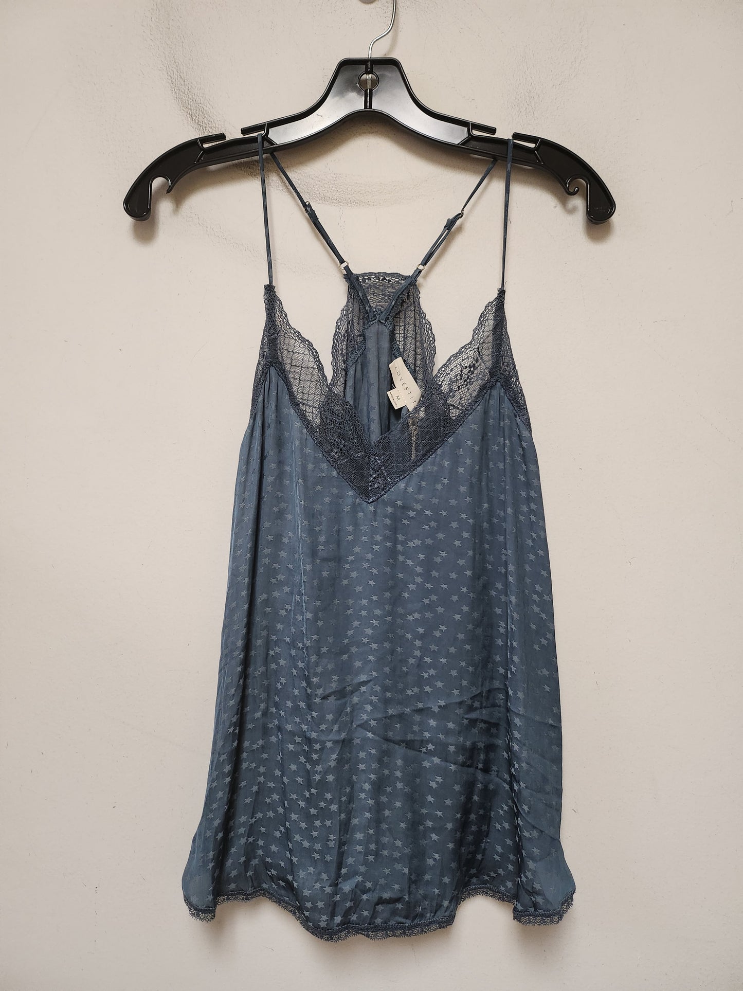 Top Sleeveless By Love Stitch In Blue, Size: M