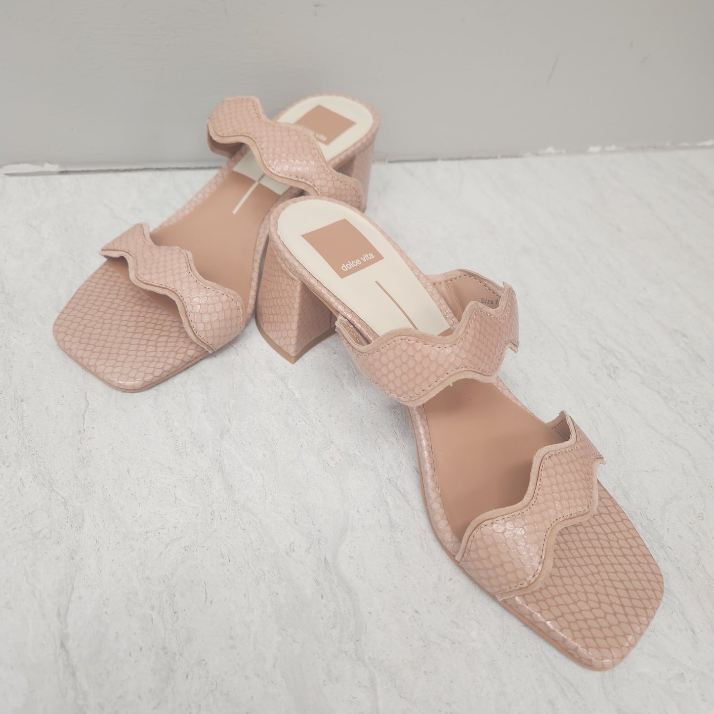 Sandals Heels Block By Dolce Vita In Pink, Size: 7