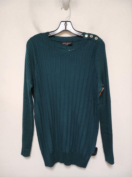 Top Long Sleeve By Lane Bryant In Green, Size: 2x