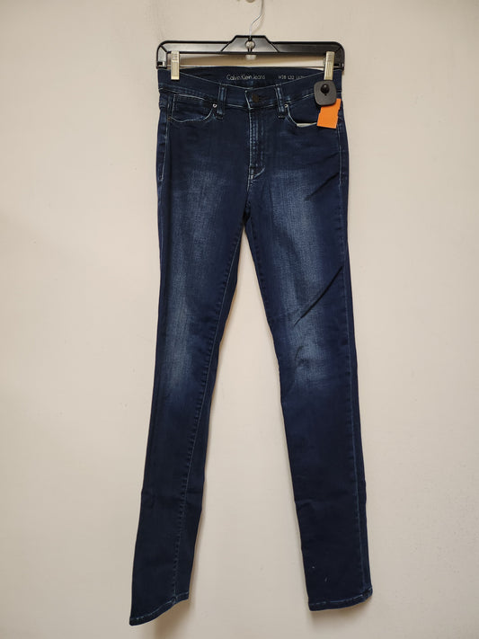 Jeans Skinny By Calvin Klein In Blue Denim, Size: 6