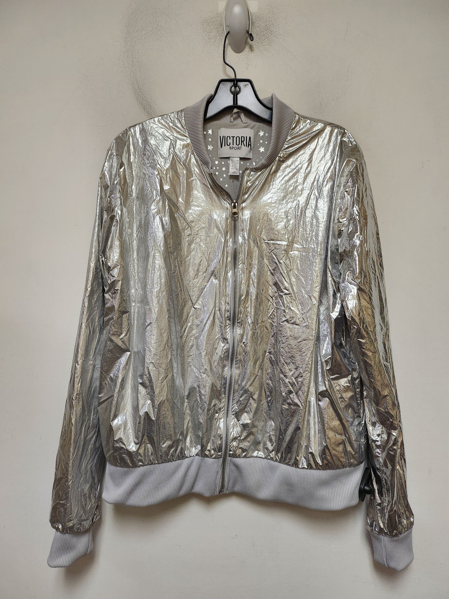 Jacket Other By Victorias Secret In Silver, Size: L