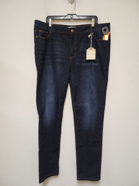 Jeans Straight By Clothes Mentor In Blue Denim, Size: 20