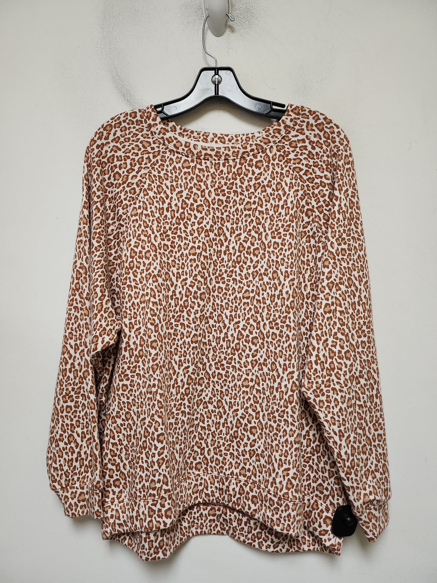 Sweatshirt Crewneck By Lou And Grey In Animal Print, Size: S