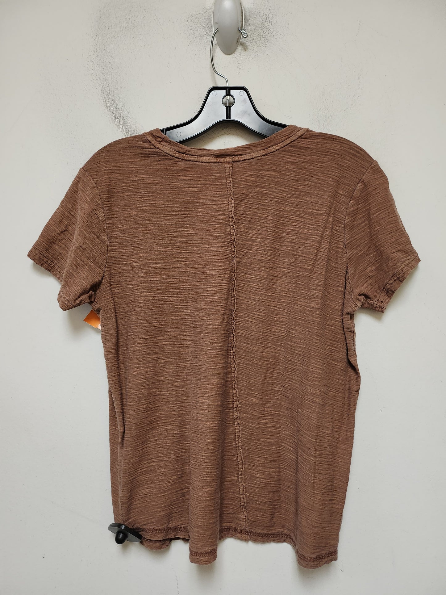 Top Short Sleeve Basic By Pilcro In Brown, Size: M