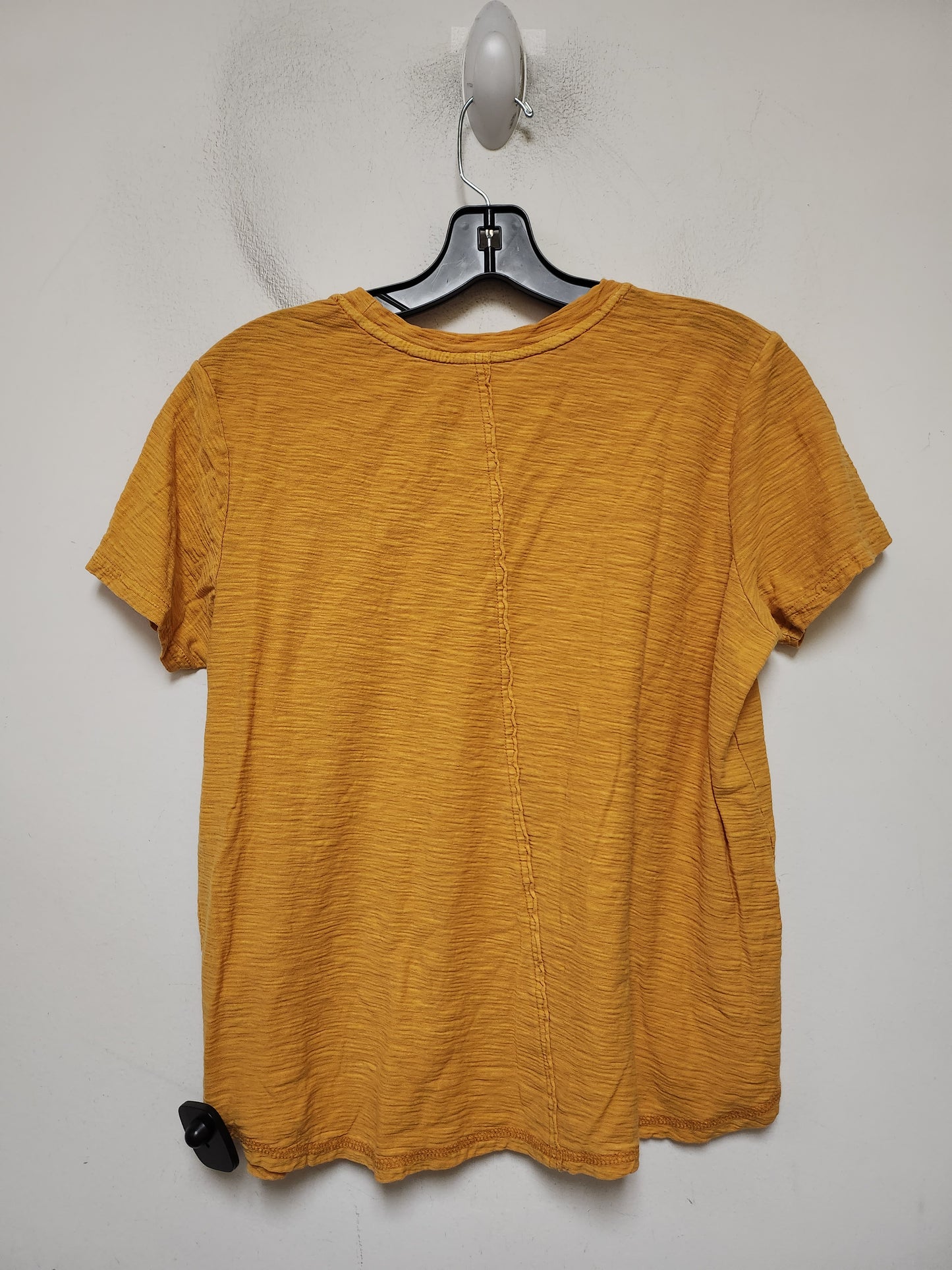 Top Short Sleeve Basic By Pilcro In Yellow, Size: M