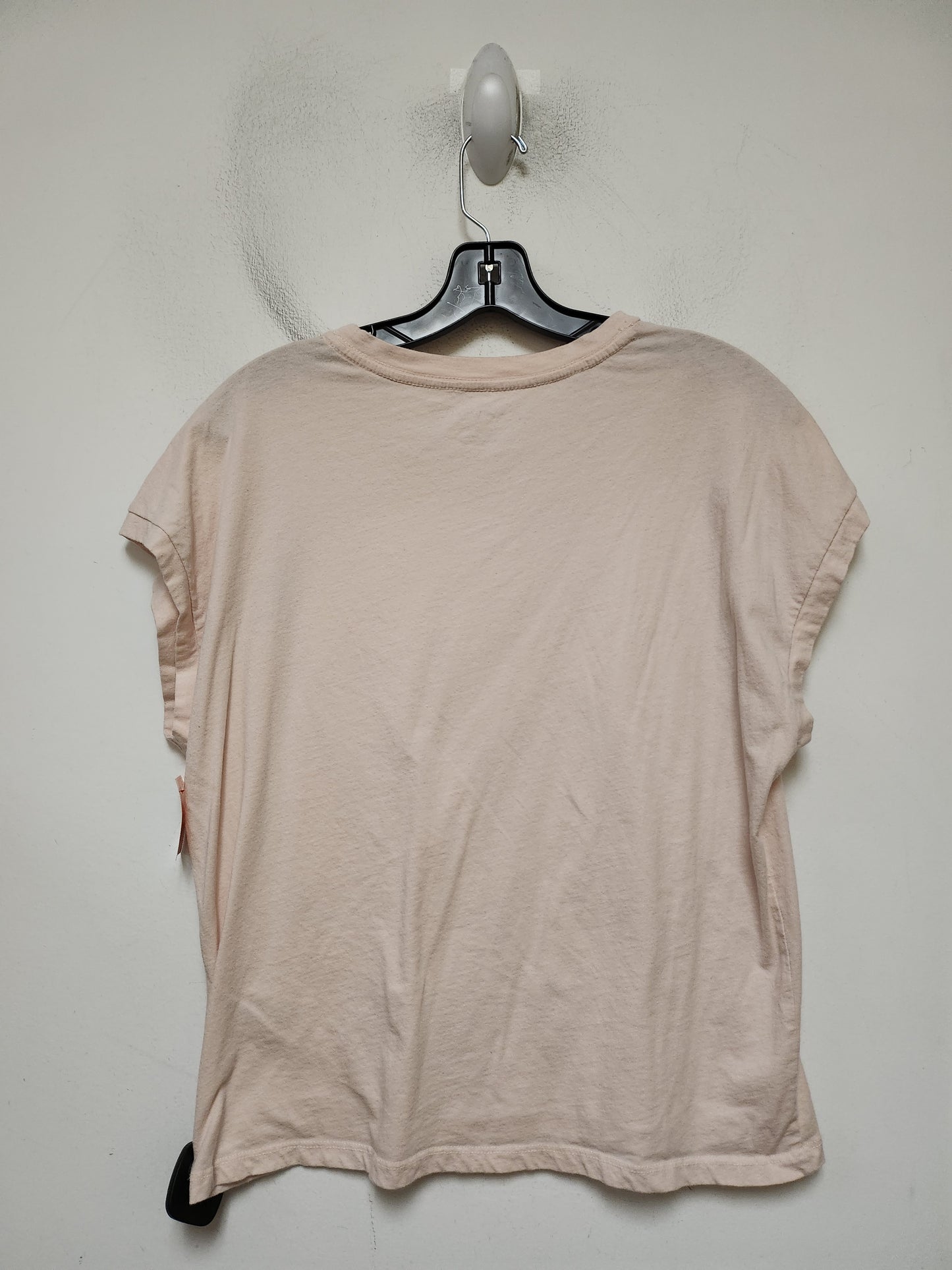 Top Short Sleeve Basic By Anthropologie In Pink, Size: M