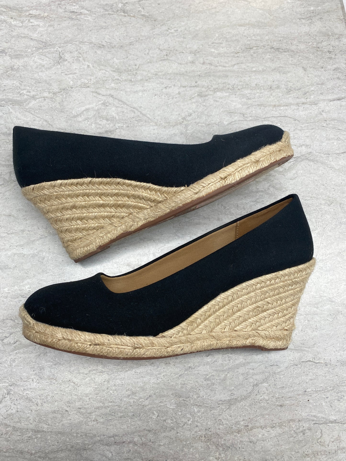 Shoes Heels Wedge By J. Crew In Black & Tan, Size: 8