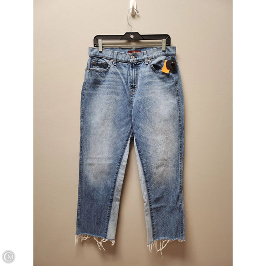 Jeans Straight By 7 For All Mankind In Blue Denim, Size: 6