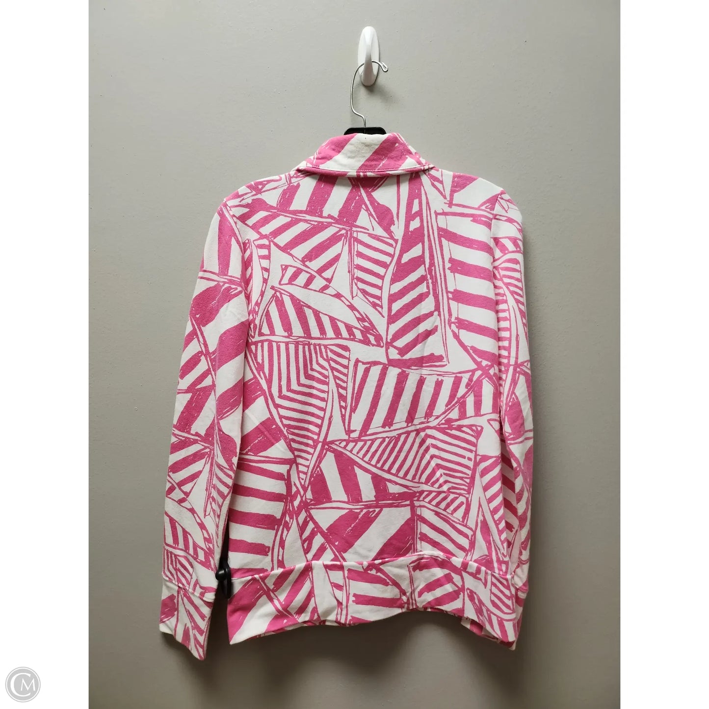 Jacket Designer By Lilly Pulitzer In Pink & White, Size: Xs