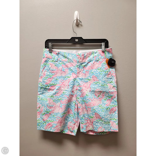 Shorts Designer By Lilly Pulitzer In Blue & Pink, Size: 2