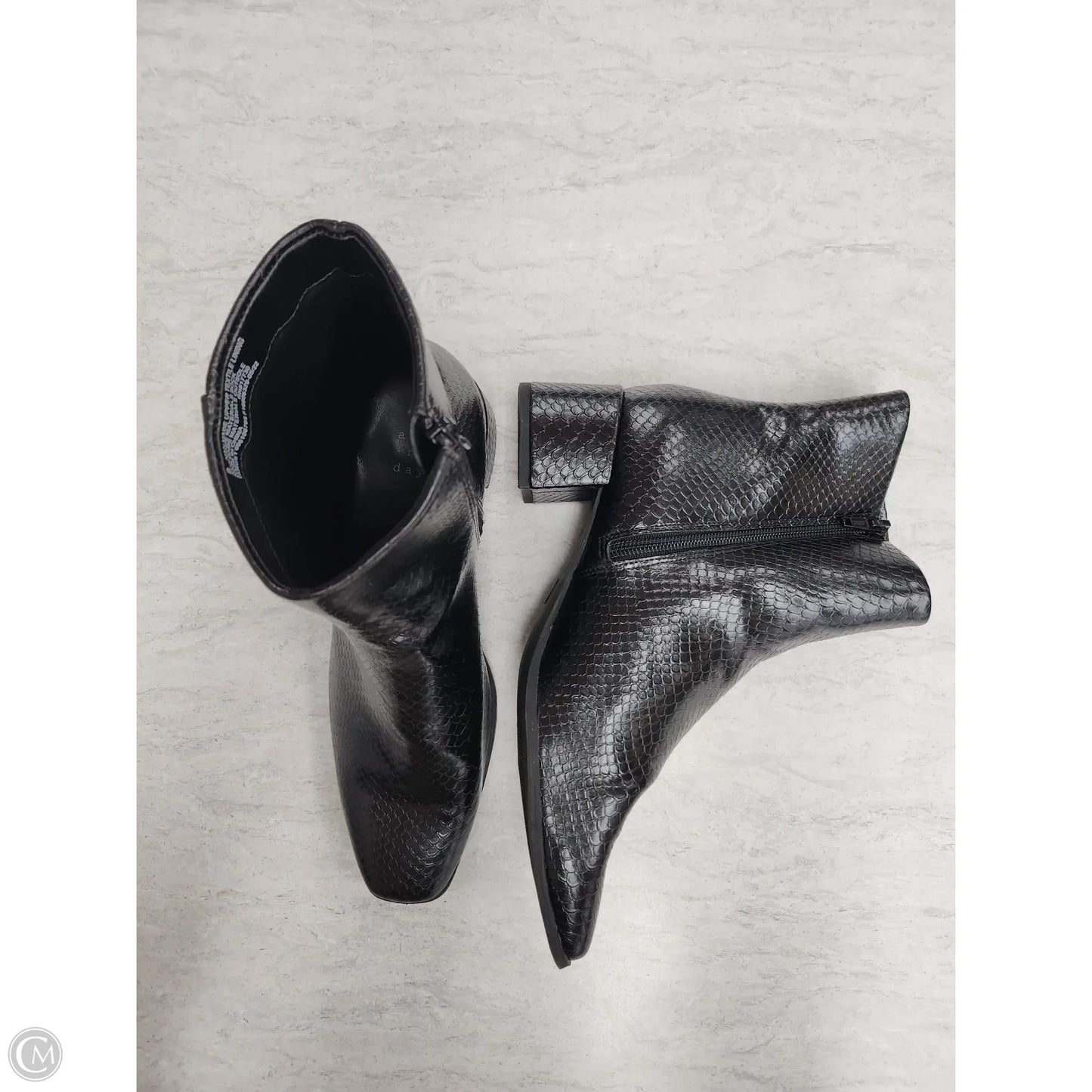 Boots Ankle Heels By A New Day In Black, Size: 8