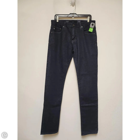 Jeans Straight By Adriano Goldschmied In Blue Denim, Size: 10