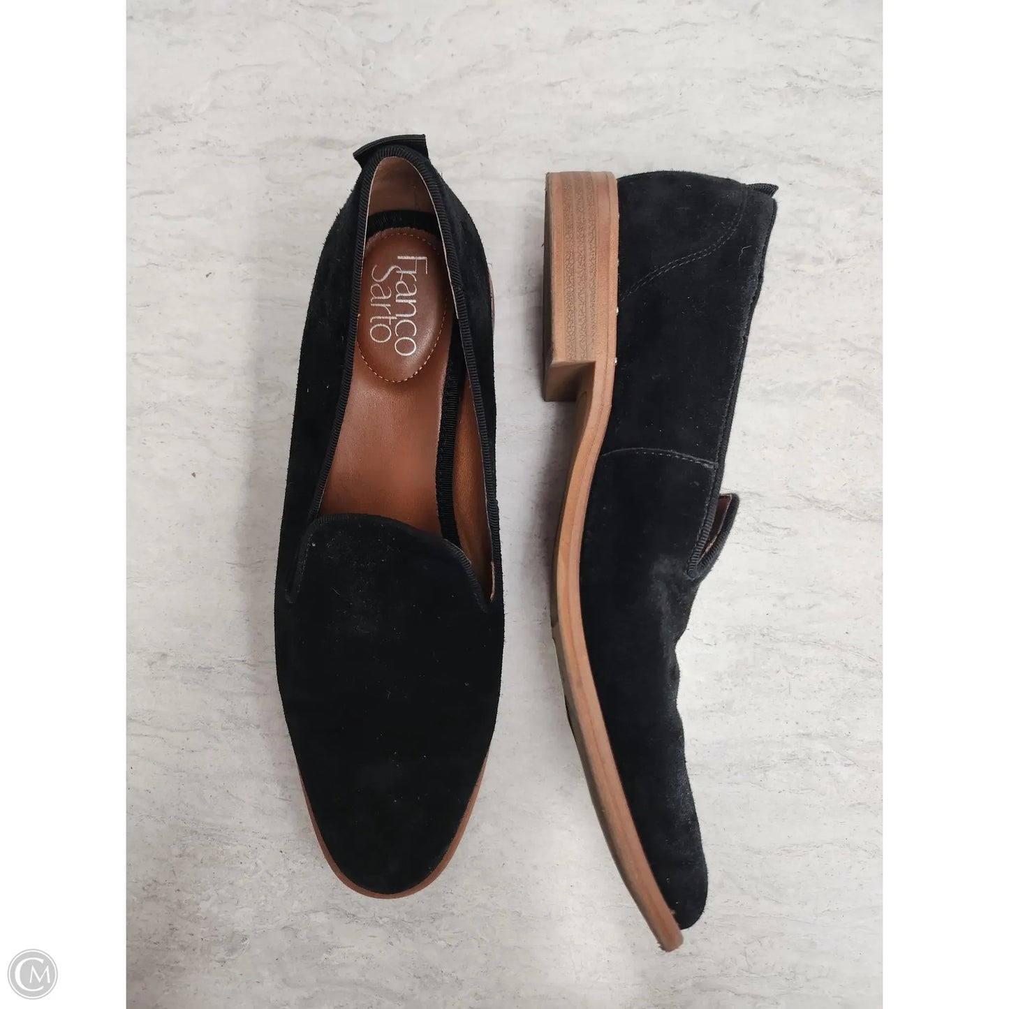 Shoes Flats By Franco Sarto In Black & Tan, Size: 9