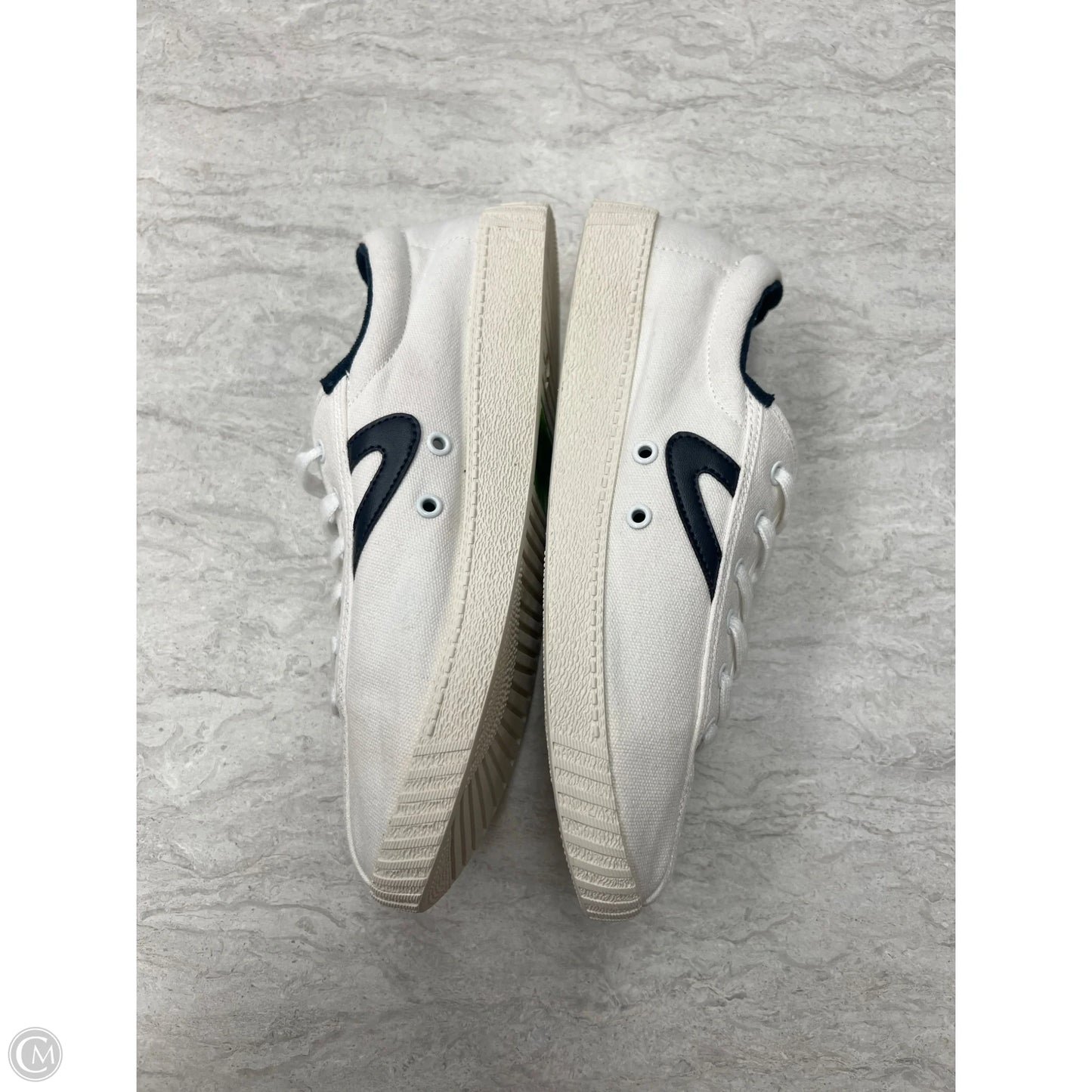 Shoes Sneakers By Clothes Mentor In Blue & White, Size: 9