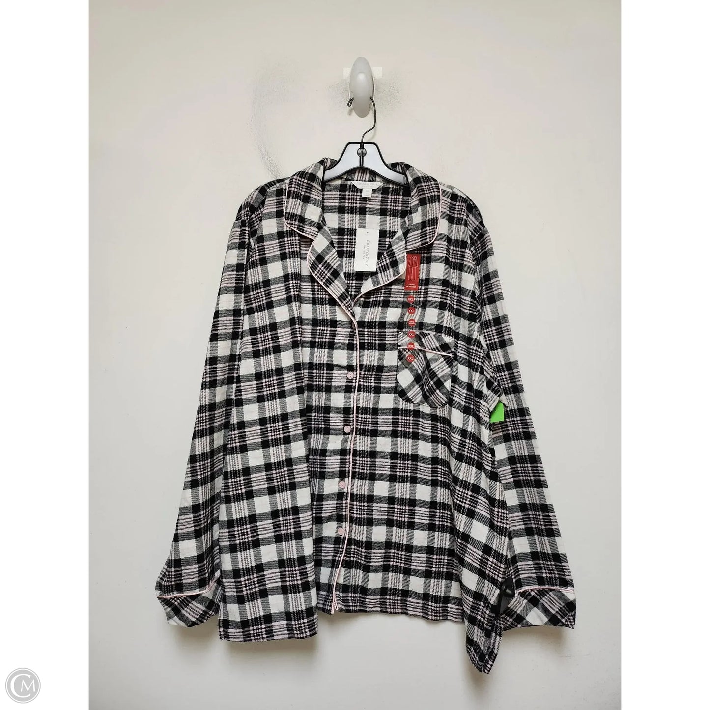 Pajamas 2pc By Charter Club In Plaid Pattern, Size: Xxl