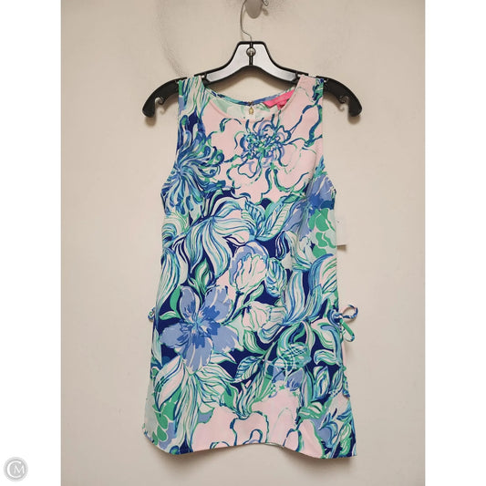 Top Sleeveless Designer By Lilly Pulitzer In Blue & Pink, Size: Xs