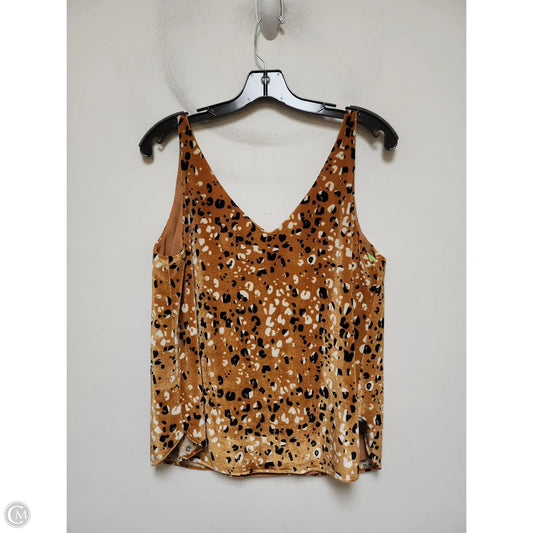 Top Sleeveless By Loft In Animal Print, Size: M