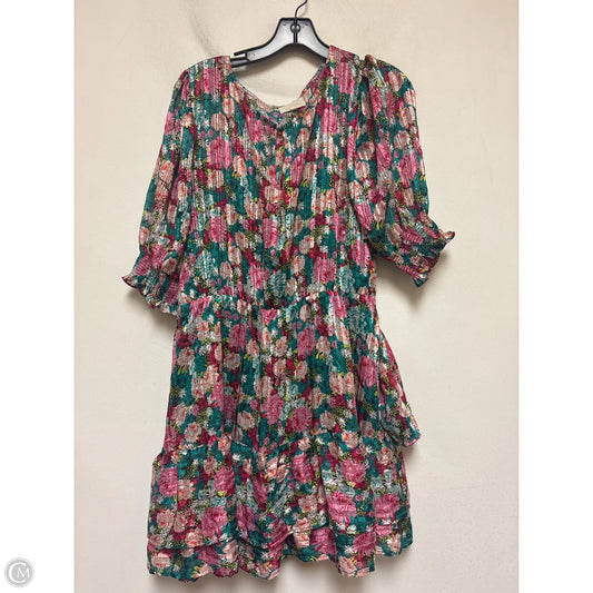 Dress Casual Short By Melloday In Floral Print, Size: L