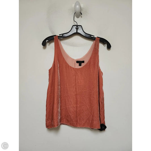 Top Sleeveless By J. Crew In Orange, Size: Xxs