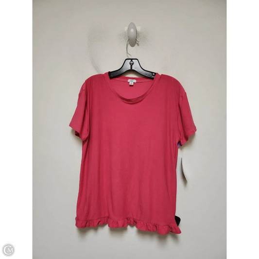 Top Short Sleeve Basic By Crown And Ivy In Pink, Size: S