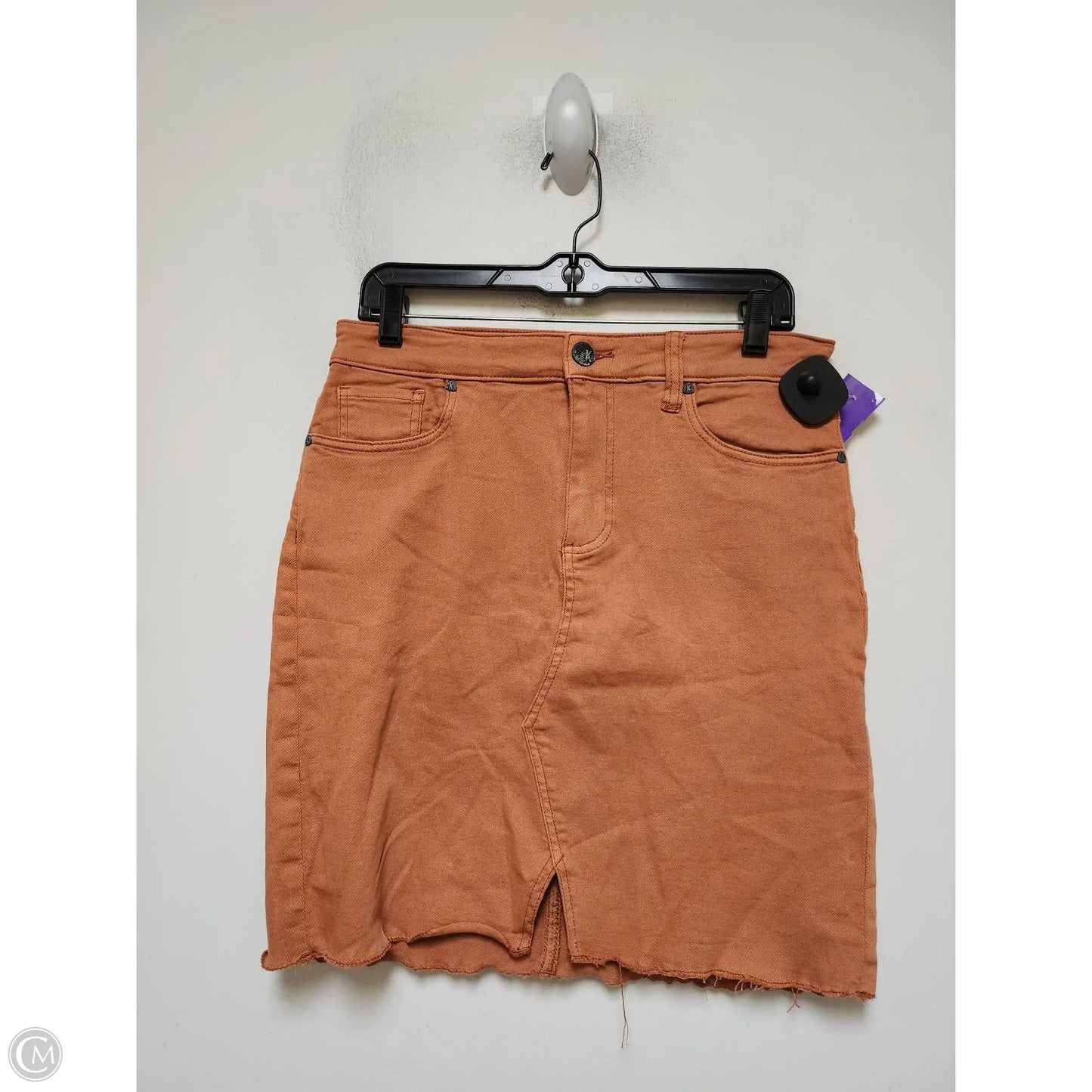 Skirt By Kut In Orange Denim, Size: 10