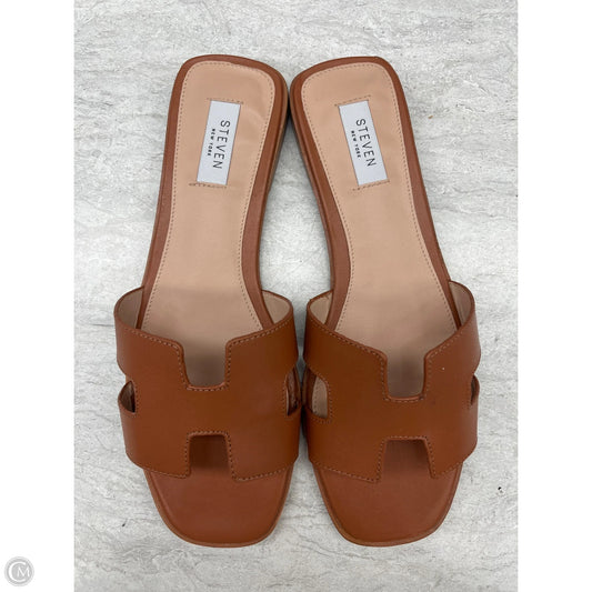 Sandals Flats By Steve Madden In Tan, Size: 10