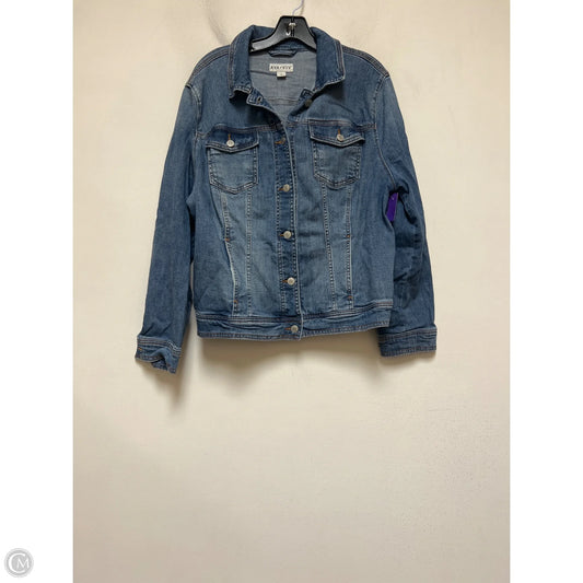 Jacket Denim By Ava & Viv In Blue Denim, Size: 1x