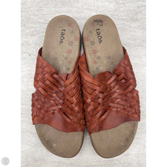 Sandals Flats By Taos In Brown, Size: 10