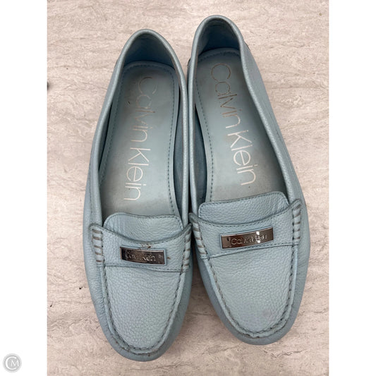 Shoes Flats By Calvin Klein In Blue, Size: 9.5