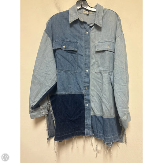 Jacket Denim By Clothes Mentor In Blue Denim, Size: M