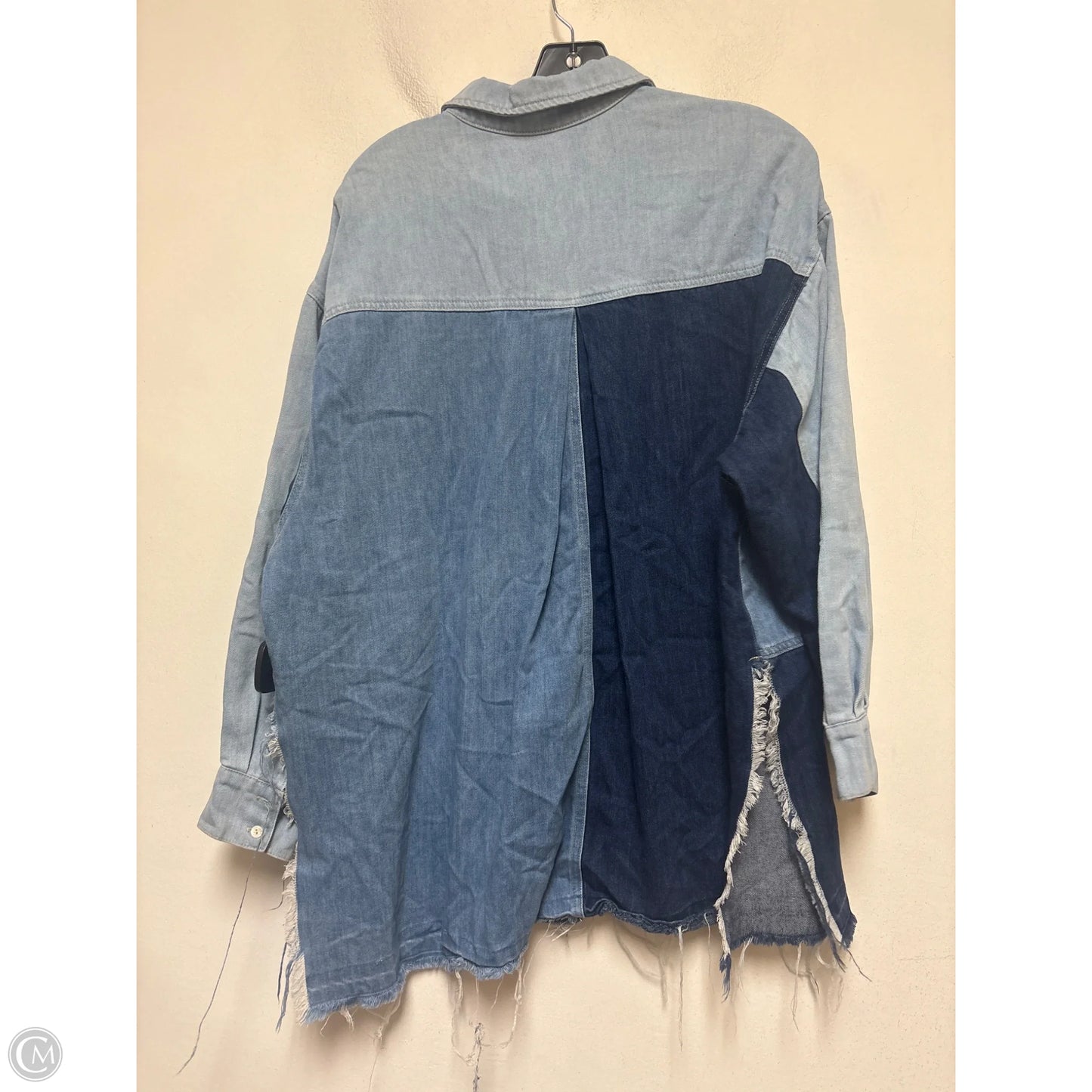 Jacket Denim By Clothes Mentor In Blue Denim, Size: M