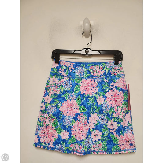 Skirt Designer By Lilly Pulitzer In Floral Print, Size: Xs