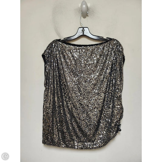 Top Sleeveless By Clothes Mentor In Silver, Size: L