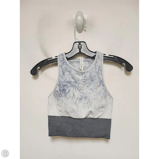 Athletic Bra By Lululemon In Blue & White, Size: 4