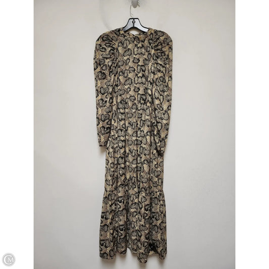 Dress Casual Maxi By Zara In Snakeskin Print, Size: S