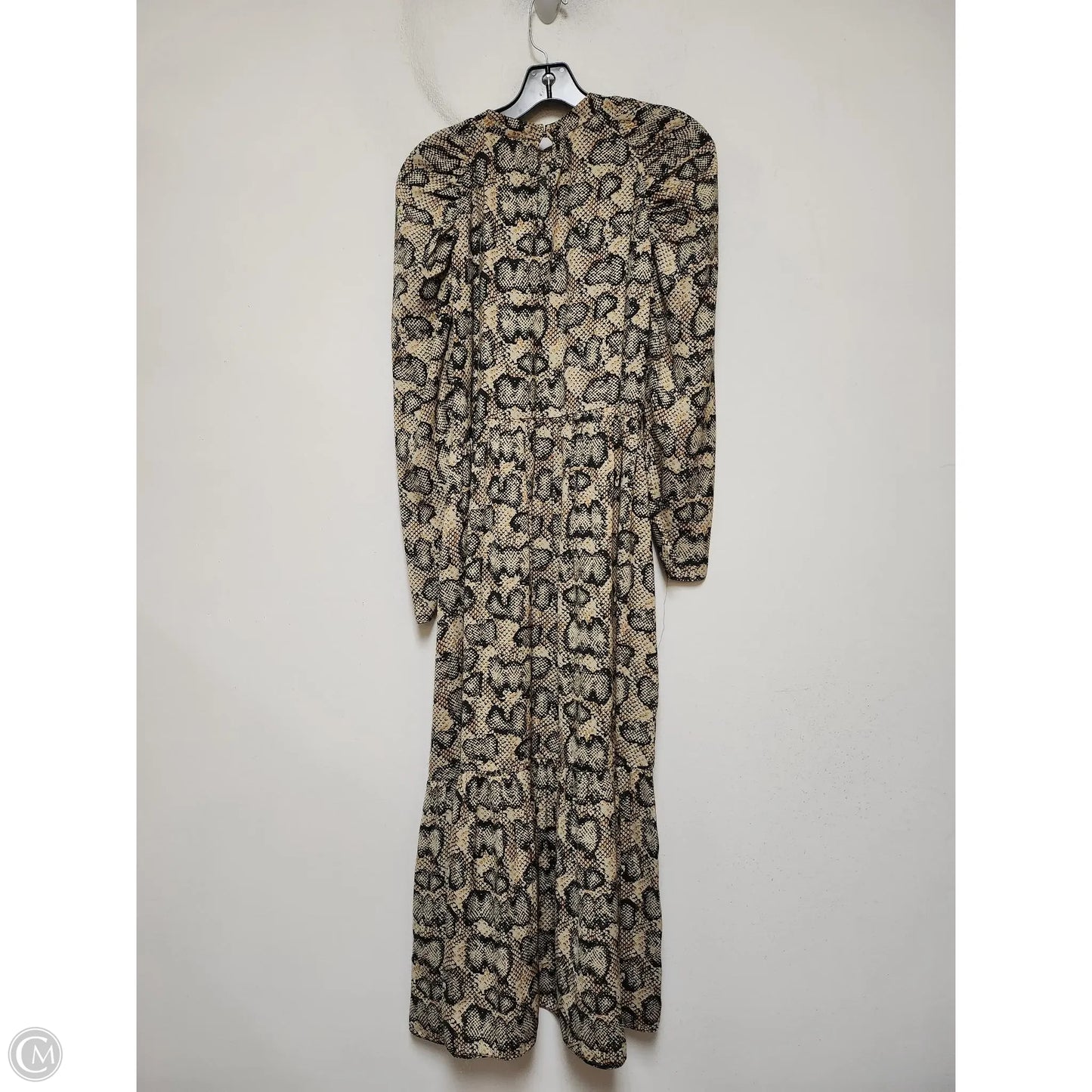 Dress Casual Maxi By Zara In Snakeskin Print, Size: S