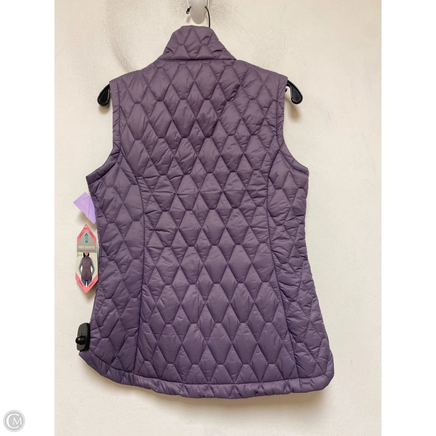 Vest Puffer & Quilted By Free Country In Purple, Size: S