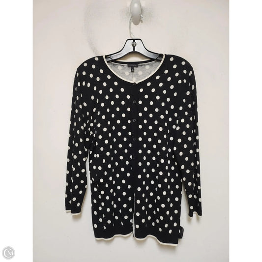 Top Long Sleeve By Talbots In Polkadot Pattern, Size: M