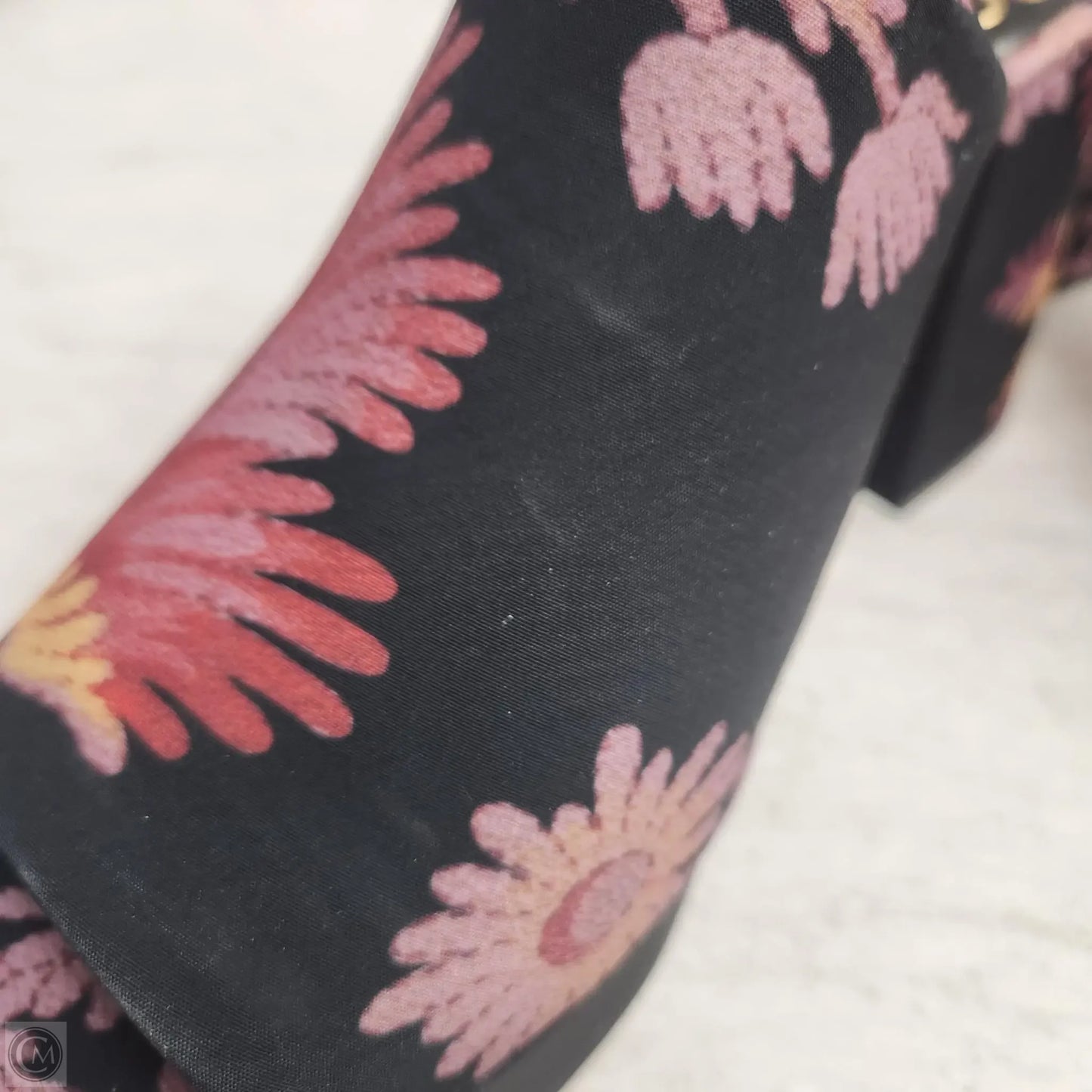 Sandals Heels Block By Ted Baker In Floral Print, Size: 9